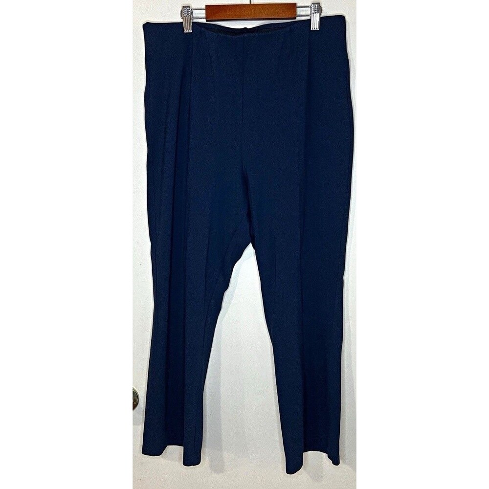 Old Navy Womens Navy Knit Dress Pants XL High Rise Stevie Flare Xtra high rise